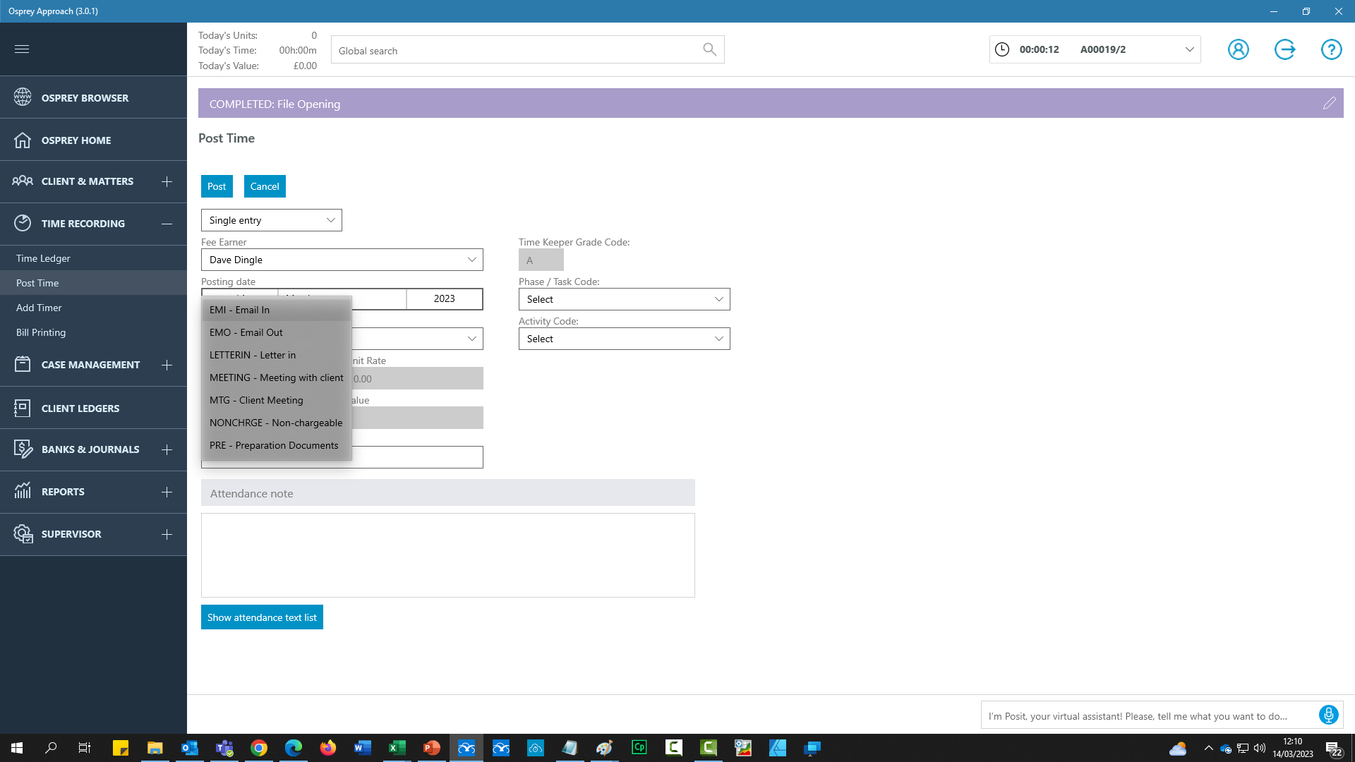 screenshot of Osprey Approach